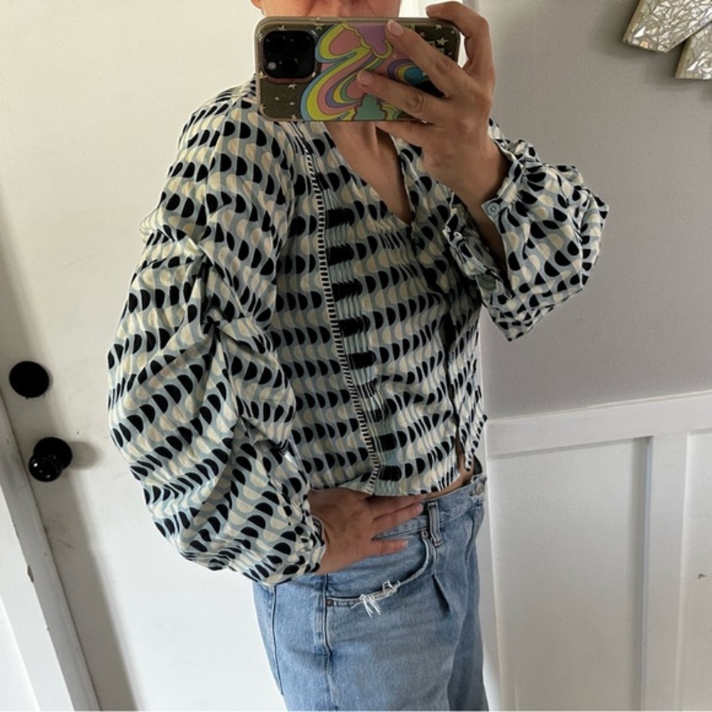 Francesca Miranda Arkite CTO Blouse - Size M geometric
